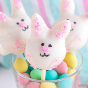 Easter Bunny cake pops.