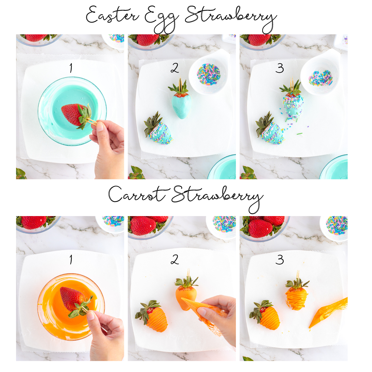 How to make Easter Strawberries.