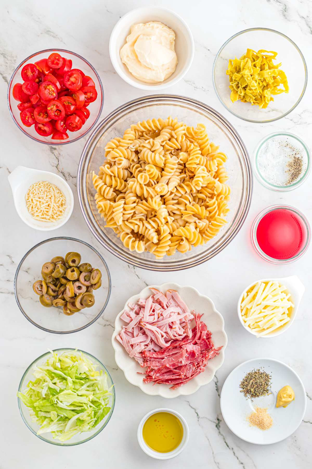 Grinder Pasta Services on the table.